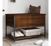 vidaXL Storage Bench Brown Oak 70x42.5x47 cm Engineered Wood