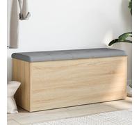 vidaXL Storage Bench Sonoma Oak 102x42x45 cm Engineered Wood
