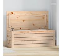 vidaXL Storage Box 89x36.5x33 cm Solid Wood Pine