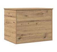 vidaXL oak storage trunk - engineered wood 60x42x46 cm - brown finish - ideal for living room, bedroom & hallway - versatile decor & storage solution