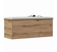 vidaXL storage trunk/storage box in artisan oak - 90x35x35 cm, natural wood, minimalist design for indoor spaces