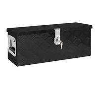 Vidaxl Storage Box Black 60X23.5X23 Cm Aluminium Storage Boxes