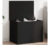 vidaXL Storage Box Black 60x42x46 cm Engineered Wood
