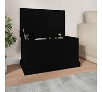 Vidaxl Storage Box Black 70X40X38 Cm Engineered Wood