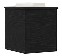 vidaXL Storage Box Black Oak 30 x 35 x 35 cm Engineered Wood, Modern Storage Box, Rectangular Organizer, Clutter-Free Solution, Ample Space, Utility Furniture for Home Office, Compact Design