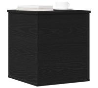 vidaXL Storage Box Black Oak 40 x 42 x 46 cm Engineered Wood, Modern Storage Box, Rectangular Organizer, Clutter-Free Solution, Ample Space, Utility Furniture for Home Office, Compact Design