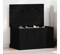 vidaXL Storage Box Black oak 70 x 40 x 28 cm Engineered Wood