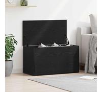 vidaXL Storage Box Black Oak 84 x 42 x 46 cm Engineered Wood, Modern Storage Box, Rectangular Organizer, Clutter-Free Solution, Ample Space, Utility Furniture for Home Office, Compact Design