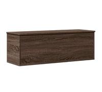 vidaXL Storage Box Toy Box Blanket Box Storage Chest Brown Oak Engineered Wood