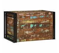 vidaXL Storage Box Brown and black 80 x 50 x 50 cm Reclaimed wood