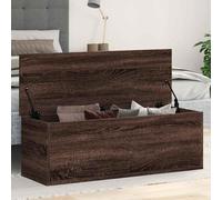 vidaXL Storage Box Brown Oak 102x35x35 cm Engineered Wood
