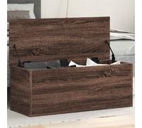 vidaXL Storage Box/Brown Oak Engineered Wood Blanket Chest with Lift-Off Lid - 90x35x35 cm for Living Room, Office, Bedroom, Coffee Table