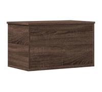 vidaXL Storage Box Brown Oak Engineered Wood 60x35x35 cm - Blanket Chest/Coffee Table with Ample Storage Space