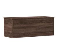 vidaXL Storage Box Toy Box Blanket Box Storage Chest Brown Oak Engineered Wood
