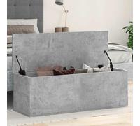 vidaXL Storage Box Coffee Table/Blanket Chest Engineered Wood Concrete Grey 102x35x35 cm