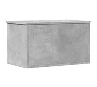 vidaXL Storage Box Coffee Table Blanket Chest – Engineered Wood, Concrete Grey, 60x35x35 cm