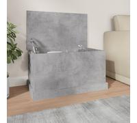 vidaXL Storage Box Concrete Grey 70x40x38 cm Engineered Wood