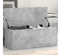 vidaXL Storage Box Concrete Grey 90x35x35 cm Engineered Wood