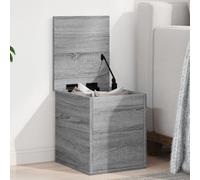 vidaXL Storage Box Grey Sonoma 30x35x35 cm Engineered Wood