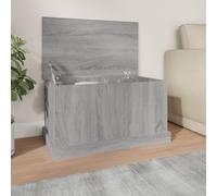 vidaXL Storage Box Grey Sonoma 70x40x38 cm Engineered Wood