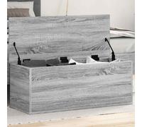 vidaXL Storage Box Blanket Box Toy Storage Chest Grey Sonoma Engineered Wood