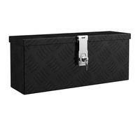 vidaXL Storage Box Black 50x15x20.5 Aluminium