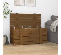 vidaXL Storage Box Honey Brown 91x40.5x42 cm Solid Wood Pine