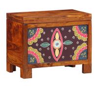 vidaXL Storage Box Multicolour 50 x 30 x 40 cm Solid acacia wood