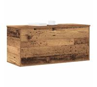 vidaXL Storage Box Old wood 100 x 42 x 46 cm Engineered Wood, Living Room Storage, Rectangular Chest, Modern Organizer Box, Ample Space, Home Solution, Clutter-Free Utility