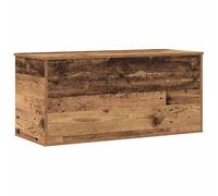 vidaXL Storage Box Old wood 100 x 42 x 46 cm Engineered Wood, Modern Living Room, Rectangular Chest, Durable Storage Solution, Stylish Large Trunk, Multi-Purpose Home Organizer