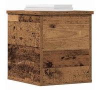 vidaXL Storage Box Old Wood 30 x 35 x 35 cm Engineered Wood | Plenty of storage for indoors, Lovely weathered wood look, Made from solid reclaimed wood