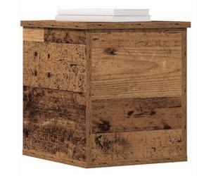 vidaXL Storage Box Old Wood 30 x 35 x 35 cm Engineered Wood | Plenty of storage for indoors, Lovely weathered wood look, Made from solid reclaimed wood