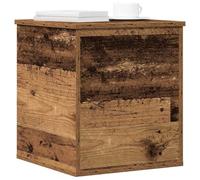 vidaXL Storage Box Old Wood 40 x 42 x 46 cm Engineered Wood, Modern Storage Box, Rectangular Organizer, Clutter-Free Solution, Ample Space, Utility Furniture for Home Office, Compact Design