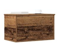 vidaXL Storage Box Old Wood 60 x 35 x 35 cm Engineered Wood, Living Room Storage, Rectangular Chest, Modern Organizer Box, Ample Space, Home Solution, Clutter-Free Utility