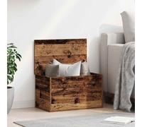 vidaXL Storage Box/Chest - Rustic Solid Reclaimed Wood - 60x35x35 cm - Indoor/Bench Use - Distressed Brown Finish