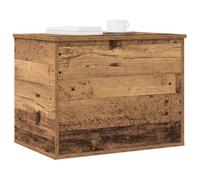 vidaXL Storage Box Old wood 60 x 42 x 46 cm Engineered Wood | Complements any rustic decor, Crafted from solid reclaimed wood, Big enough for all sorts of stuff