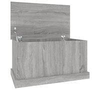 vidaXL Storage Box Grey Sonoma 70x40x38 cm Engineered Wood, Grey