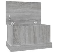 vidaXL Storage Box Outdoor Garden Tool Chest Blanket Kissen Box Tool Organiser Storage Case Organiser Grey Sonoma 50x30x28 cm Engineered Wood