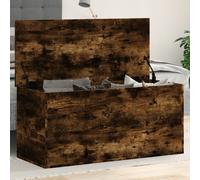 vidaXL Storage Box Smoked Oak 100x42x46 cm Engineered Wood