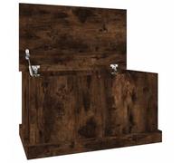vidaXL Storage Box Smoked Oak 70x40x38 cm Engineered Wood