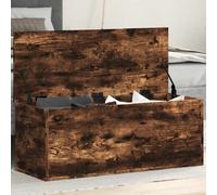 vidaXL Storage Box Blanket Box Toy Storage Chest Smoked Oak Engineered Wood