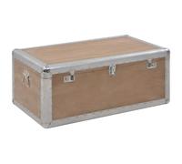 vidaXL Storage Box Solid Fir Wood 91x52x40 cm Brown
