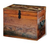vidaXL Storage Box Solid Reclaimed Wood Entryway Trunk Ottomans Chest Stool