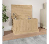 vidaXL Storage Box Sonoma Oak 50x30x28 cm Engineered Wood UK GF0