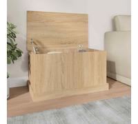 vidaXL Storage Box Sonoma Oak 70x40x38 cm Engineered Wood UK