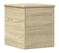 vidaXL Storage Box Sonoma Oak Engineered Wood 30x35x35 cm - Versatile Blanket Chest with Ample Storage for Living Room