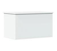 vidaXL Storage Box White 60x35x35 cm Engineered Wood - Durable Blanket Chest/Coffee Table with Ample Storage Space, Ideal for Living Room/Bedroom