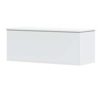 vidaXL Storage Box, Storage Chest for Hallway Living Room, Blanket Box for Clothes, Toy Box with Lid, Trunk, White Engineered Wood