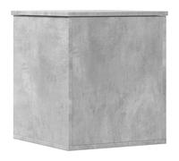 vidaXL Storage Box, Storage Chest for Hallway Living Room, Toy Box with Lid, Blanket Box for Clothes, Trunk, Concrete Grey Engineered Wood