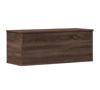 vidaXL Storage Box Toy Box Blanket Box Storage Chest Brown Oak Engineered Wood
